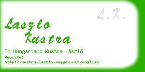 laszlo kustra business card
